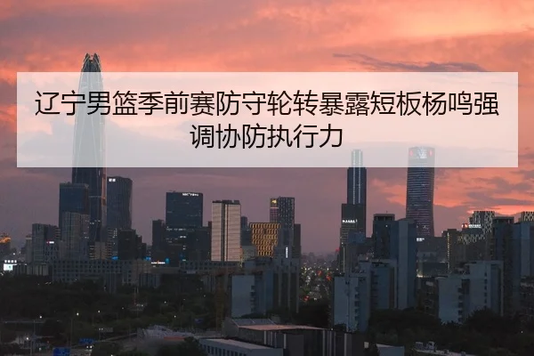 辽宁男篮季前赛防守轮转暴露短板杨鸣强调协防执行力